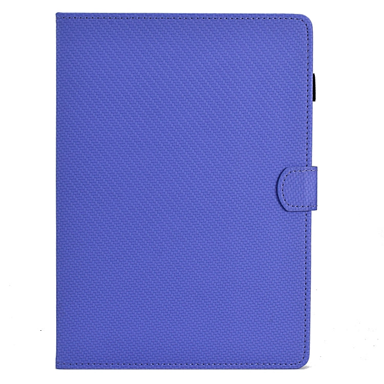 For Samsung Galaxy Tab A 10.1 2019 Solid Color Fiber Texture Smart Tablet Leather Case(Purple) by buy2fix