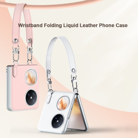 For Huawei nova Flip SULADA Skin Feel Liquid Leather Phone Case with Strap(Purple) - Huawei Cases by SULADA | Online Shopping UK | buy2fix