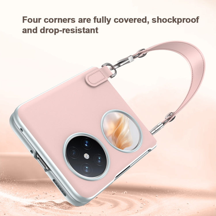 For Huawei nova Flip SULADA Skin Feel Liquid Leather Phone Case with Strap(Purple) - Huawei Cases by SULADA | Online Shopping UK | buy2fix