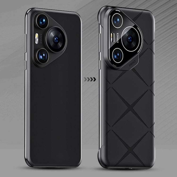 For Huawei Pura 70 Ultra Borderless Upshrink Camera Protection Phone Case(Black) - Huawei Cases by buy2fix | Online Shopping UK | buy2fix