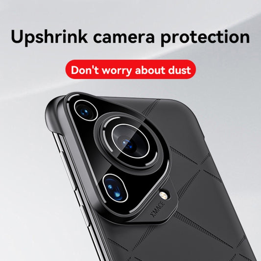 For Huawei Pura 70 Ultra Borderless Upshrink Camera Protection Phone Case(Black) - Huawei Cases by buy2fix | Online Shopping UK | buy2fix