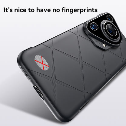For Huawei Pura 70 Ultra Borderless Upshrink Camera Protection Phone Case(Black) - Huawei Cases by buy2fix | Online Shopping UK | buy2fix