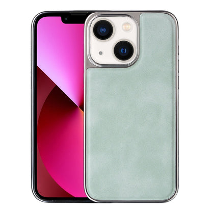 For iPhone 13 Electroplated Side PU Hybrid TPU MagSafe Phone Case(Green) by buy2fix
