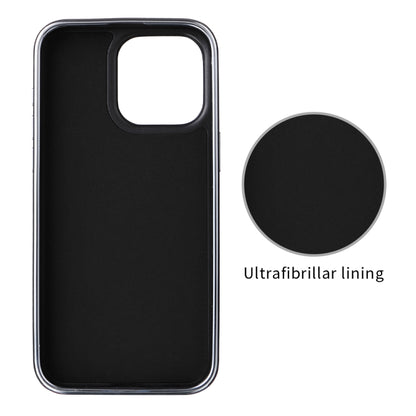 For iPhone 15 Pro Max Electroplated Side PU Hybrid TPU MagSafe Phone Case(Black) by buy2fix