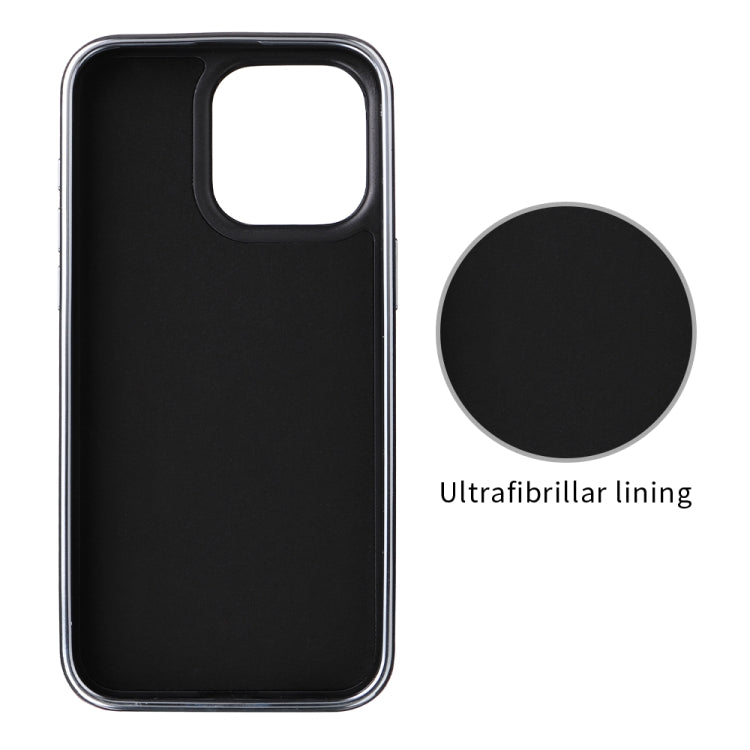 For iPhone 16 Pro Max Electroplated Side PU Hybrid TPU MagSafe Phone Case(Black) by buy2fix