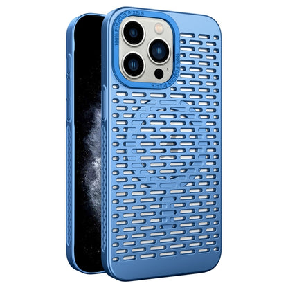 For iPhone 11 Pro Max Hollow Cooling MagSafe Phone Case(Sky Blue) by buy2fix