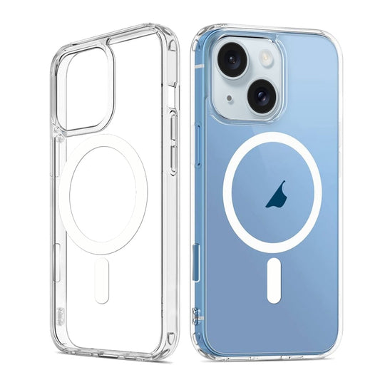 For iPhone 14 Plus ViLi MAG-C Series MagSafe Magnetic PC + TPU Phone Case(Transparent)