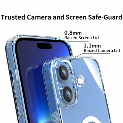 For iPhone 14 ViLi MAG-C Series MagSafe Magnetic PC + TPU Phone Case(Transparent) - iPhone 14 Cases by ViLi | Online Shopping UK | buy2fix