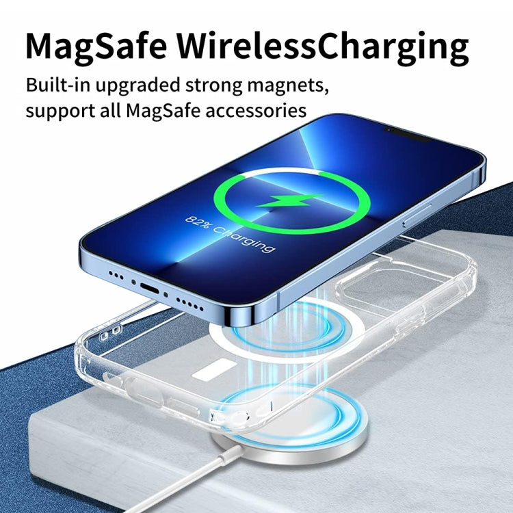 For iPhone 14 ViLi MAG-C Series MagSafe Magnetic PC + TPU Phone Case(Transparent) - iPhone 14 Cases by ViLi | Online Shopping UK | buy2fix