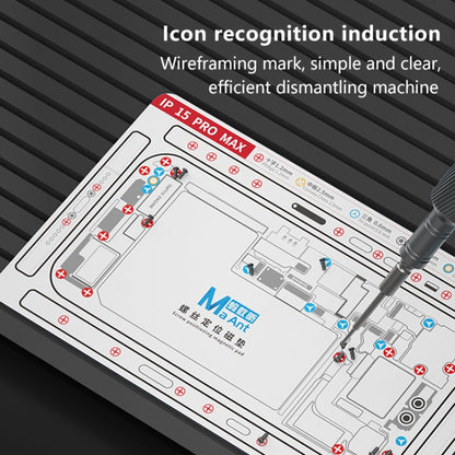 For iPhone 15 Plus MaAnt Double-sided Screw Positioning Flexible Soft Magnetic Pad - Magnetic Screws Mat by MaAnt | Online Shopping UK | buy2fix