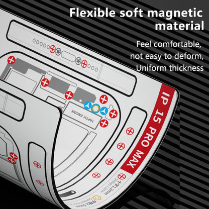 For iPhone 13 Pro Max MaAnt Double-sided Screw Positioning Flexible Soft Magnetic Pad - Magnetic Screws Mat by MaAnt | Online Shopping UK | buy2fix