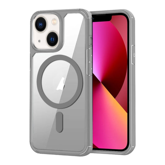 For iPhone 13 MagSafe Acrylic Hybrid TPU Phone Case(Grey) by buy2fix