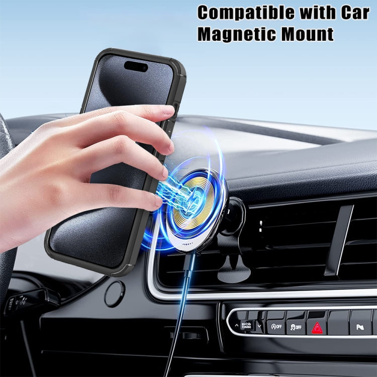 For iPhone 13 MagSafe Acrylic Hybrid TPU Phone Case(Grey) by buy2fix