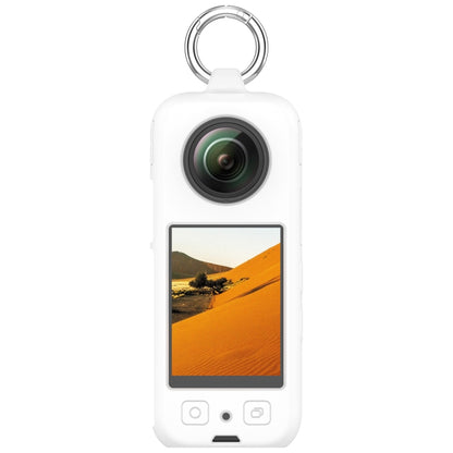 For Insta 360 X4 Portable Silicone Protective Case(White) by buy2fix