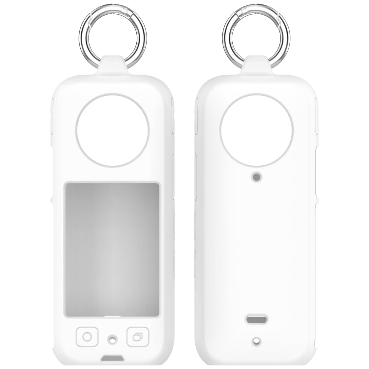 For Insta 360 X4 Portable Silicone Protective Case(White) by buy2fix