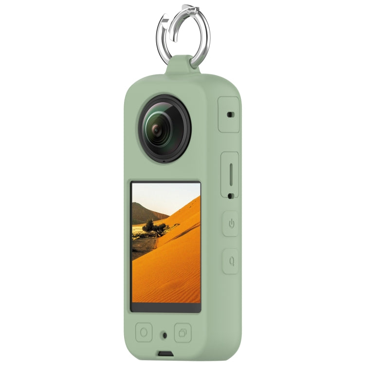For Insta 360 X4 Portable Silicone Protective Case(Ice Green) by buy2fix