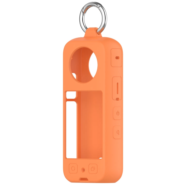 For Insta 360 X4 Portable Silicone Protective Case(Orange) by buy2fix