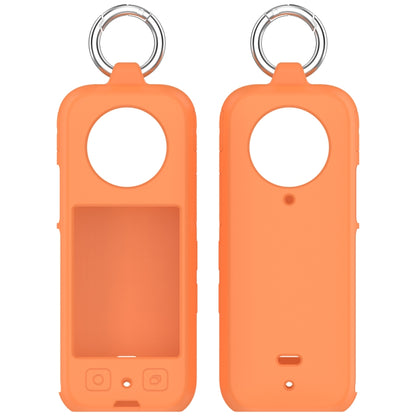 For Insta 360 X4 Portable Silicone Protective Case(Orange) by buy2fix