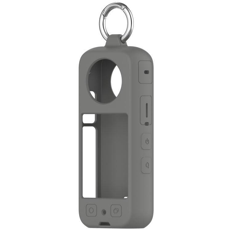 For Insta 360 X4 Portable Silicone Protective Case(Dark Grey) by buy2fix
