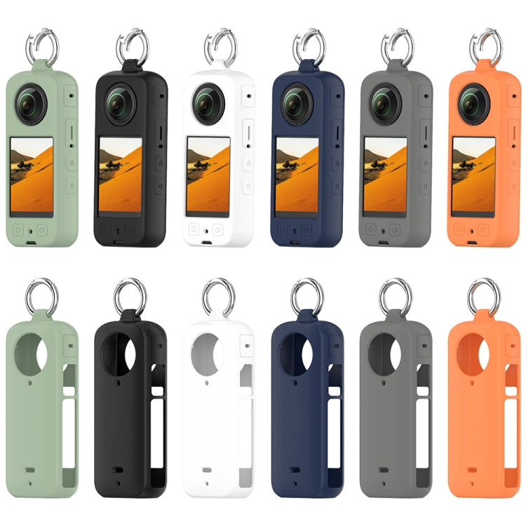 For Insta 360 X4 Portable Silicone Protective Case(Black) by buy2fix