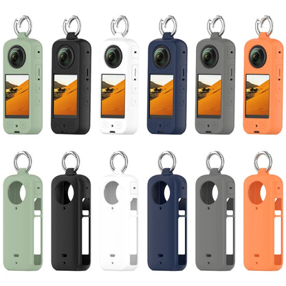 For Insta 360 X4 Portable Silicone Protective Case(Black) by buy2fix