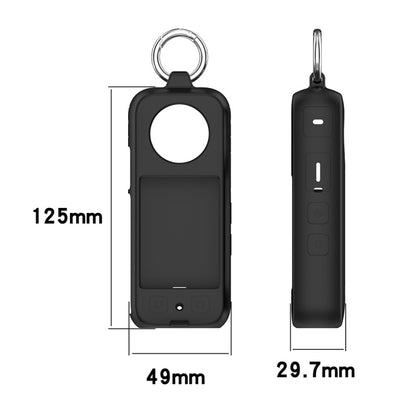 For Insta 360 X4 Portable Silicone Protective Case(White) by buy2fix