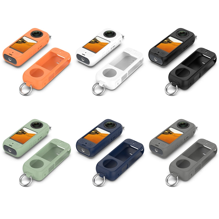 For Insta 360 X4 Portable Silicone Protective Case(Black) by buy2fix