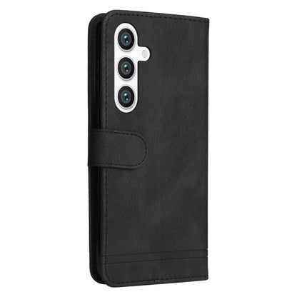 For Samsung Galaxy S25+ 5G Skin Feel Life Tree Metal Button Leather Phone Case(Black) - Galaxy S25+ 5G Cases by buy2fix | Online Shopping UK | buy2fix