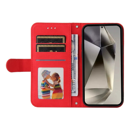 For Samsung Galaxy S25 Ultra 5G Skin Feel Life Tree Metal Button Leather Phone Case(Red) by buy2fix