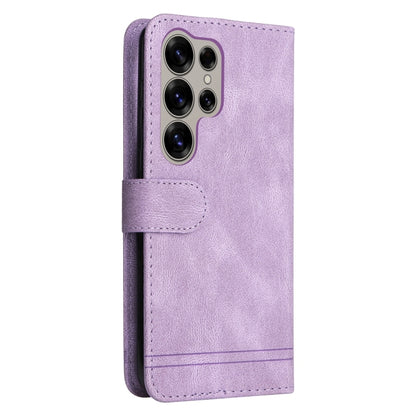 For Samsung Galaxy S25 Ultra 5G Skin Feel Life Tree Metal Button Leather Phone Case(Purple) by buy2fix