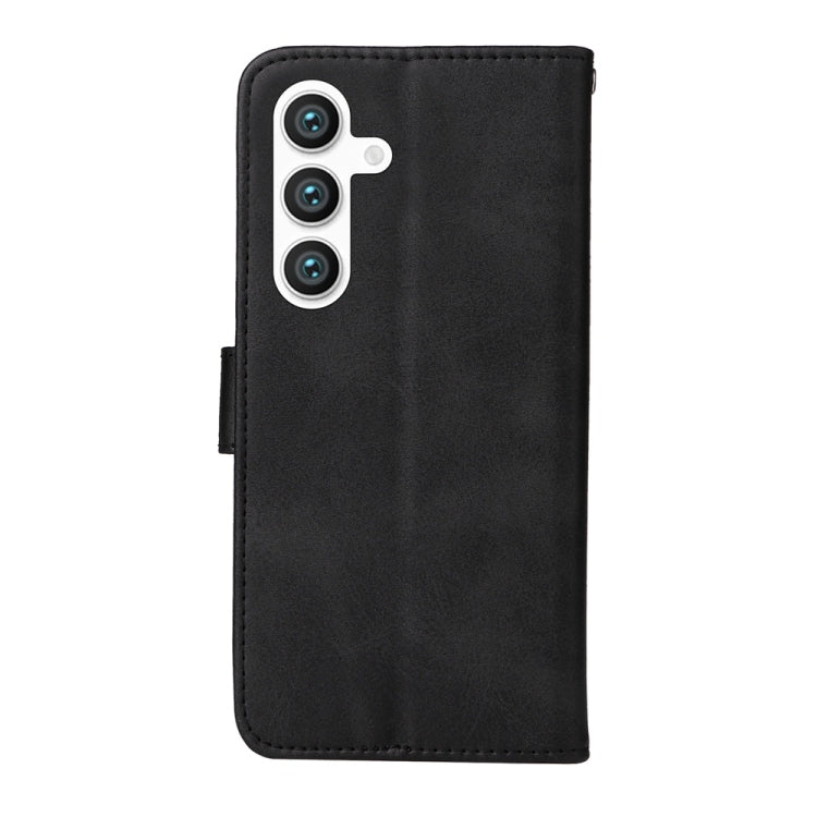 For Samsung Galaxy S25 5G Classic Calf Texture Flip Leather Phone Case(Black) by buy2fix