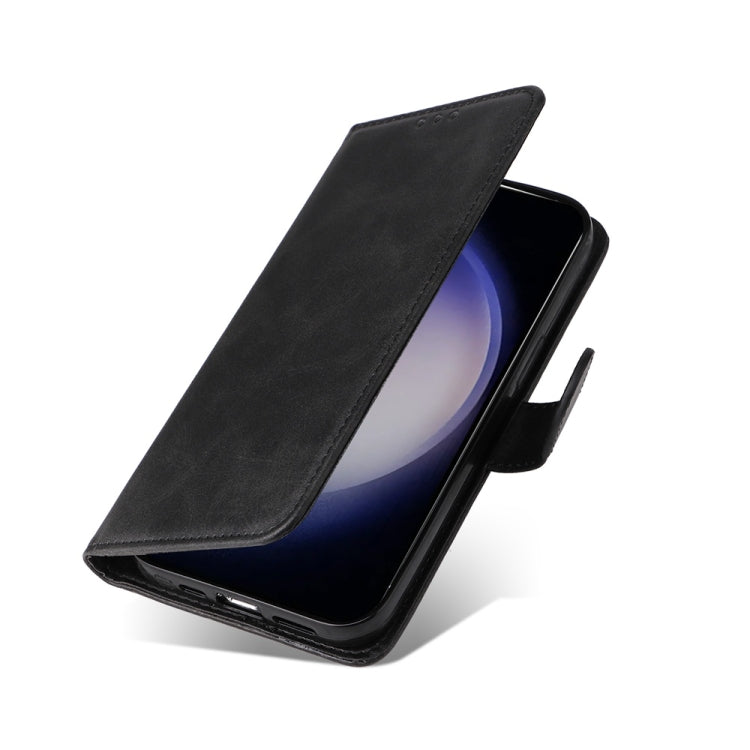 For Samsung Galaxy S25 5G Classic Calf Texture Flip Leather Phone Case(Black) by buy2fix