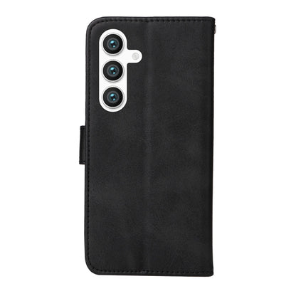 For Samsung Galaxy S25+ 5G Classic Calf Texture Flip Leather Phone Case(Black) by buy2fix