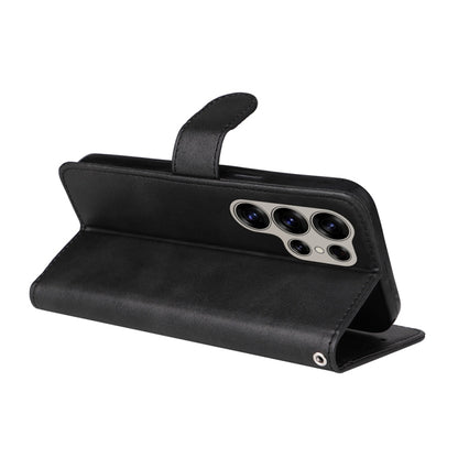 For Samsung Galaxy S25 Ultra 5G Classic Calf Texture Flip Leather Phone Case(Black) by buy2fix