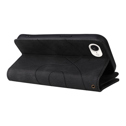 For iPhone 16e Dual-color 9 Card Slots Zipper Wallet Leather Phone Case(Black) by buy2fix