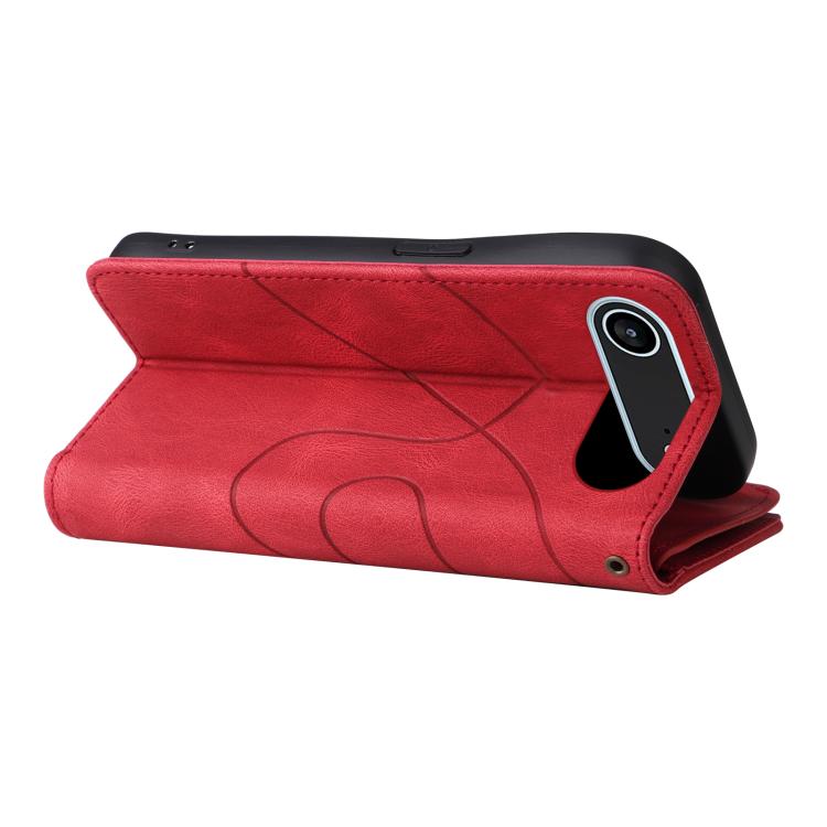 For iPhone Air Dual-color 9 Card Slots Zipper Wallet Leather Phone Case(Red) - iPhone Air Cases by buy2fix | Online Shopping UK | buy2fix