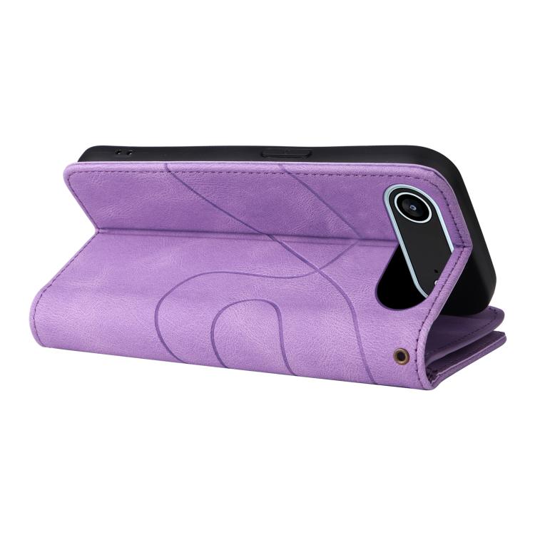 For iPhone Air Dual-color 9 Card Slots Zipper Wallet Leather Phone Case(Purple) - iPhone Air Cases by buy2fix | Online Shopping UK | buy2fix