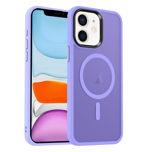 For iPhone 11 MagSafe Magnetic Skin Feel Frosted Phone Case(Light Purple) by buy2fix