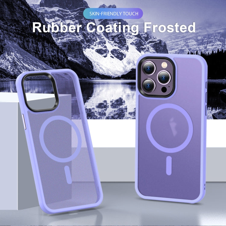 For iPhone 11 MagSafe Magnetic Skin Feel Frosted Phone Case(Light Purple) by buy2fix