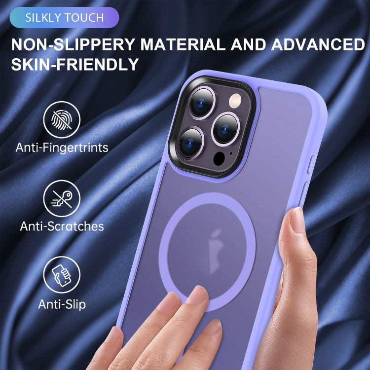 For iPhone 11 MagSafe Magnetic Skin Feel Frosted Phone Case(Light Purple) by buy2fix