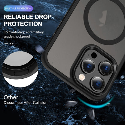 For iPhone 12 Pro Max MagSafe Magnetic Skin Feel Frosted Phone Case(Black) by buy2fix