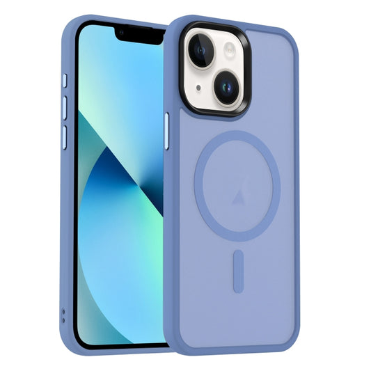 For iPhone 13 MagSafe Magnetic Skin Feel Frosted Phone Case(Light Blue) by buy2fix