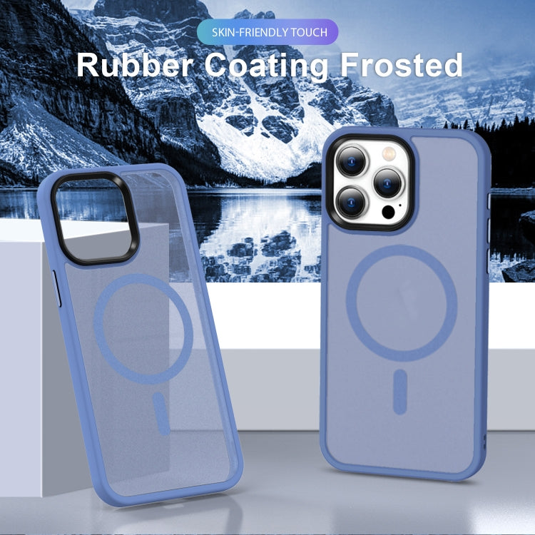For iPhone 13 MagSafe Magnetic Skin Feel Frosted Phone Case(Light Blue) by buy2fix
