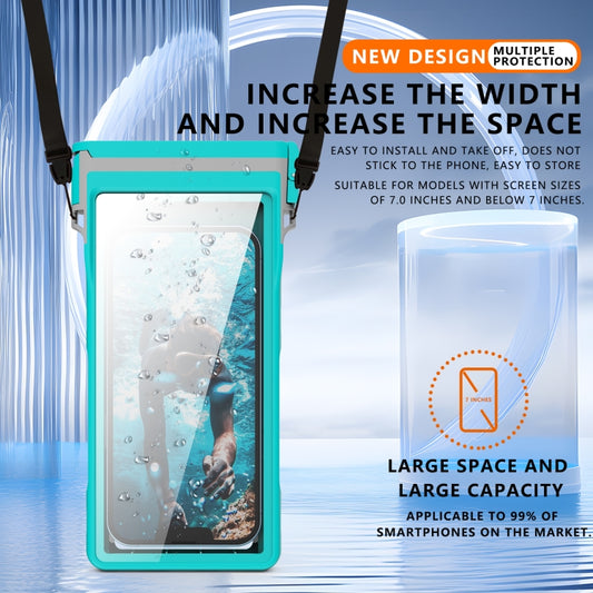 RedPepper 15m Depth Waterproof Phone Diving Pouch with Suction Cup(Grass Blue) - Waterproof Bag by RedPepper | Online Shopping UK | buy2fix