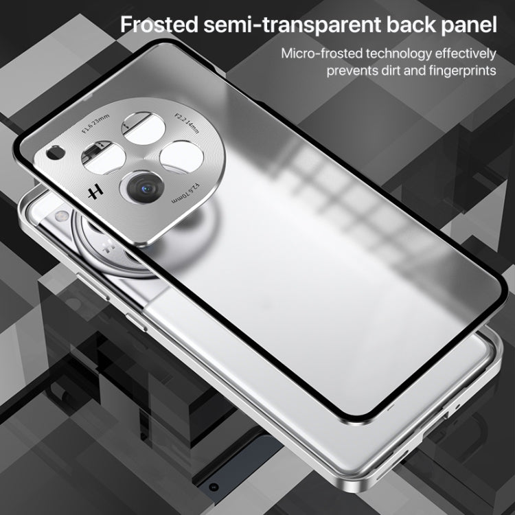 For OnePlus 13 Snap Buckle Single-sided Metal Frame Frosted Phone Case(Dark Green) - OnePlus Cases by buy2fix | Online Shopping UK | buy2fix