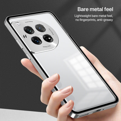 For OnePlus 13 Snap Buckle Single-sided Metal Frame Frosted Phone Case(Dark Green) - OnePlus Cases by buy2fix | Online Shopping UK | buy2fix