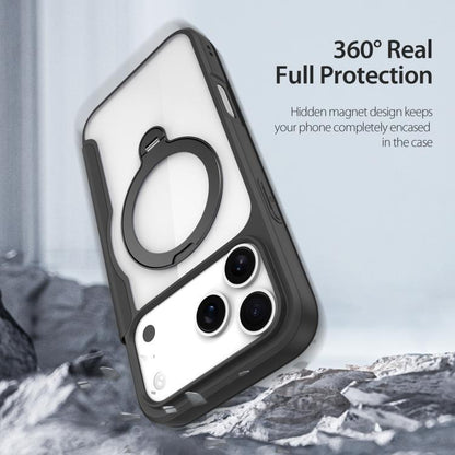 For iPhone 17 Pro DUX DUCIS Skin X Pro Series MagSafe Ring Holder Leather Phone Case(Black) - iPhone 17 Pro Cases by DUX DUCIS | Online Shopping UK | buy2fix