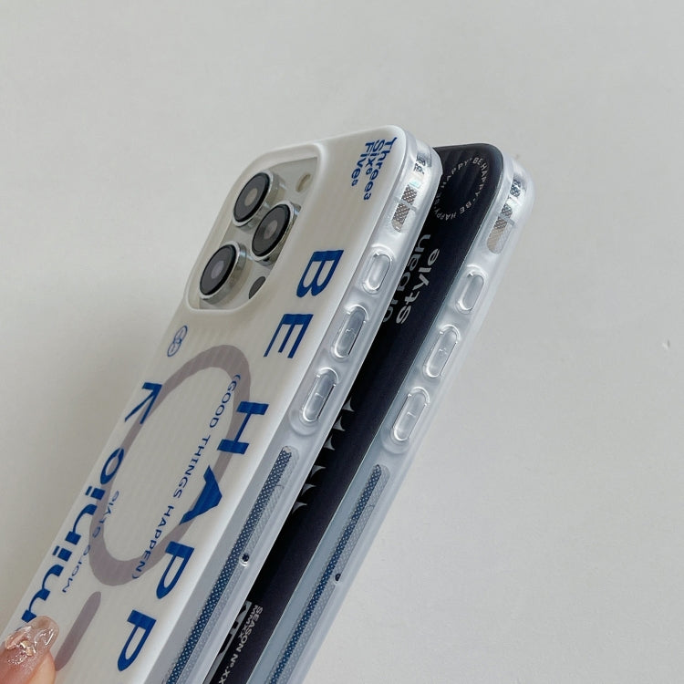 For iPhone 12 Pro Striped Skin Feel Magnetic Magsafe Phone Case(White) by buy2fix