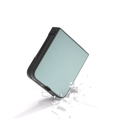 For Motorola Razr 50 Ultra PU Leather Black Frame Full Coverage Phone Case(Light Blue) - Motorola Cases by buy2fix | Online Shopping UK | buy2fix