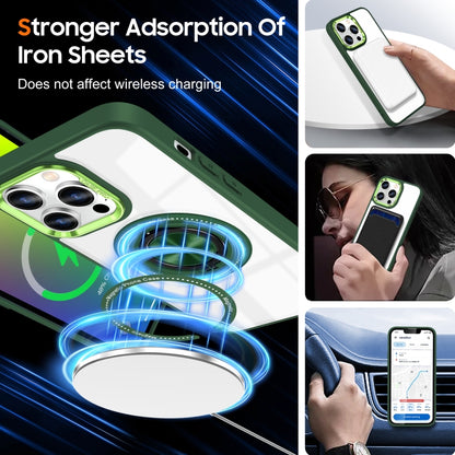 For iPhone 16 Pro Max Magnetic Rotating Ring Holder Phone Case(Dark Green) by buy2fix